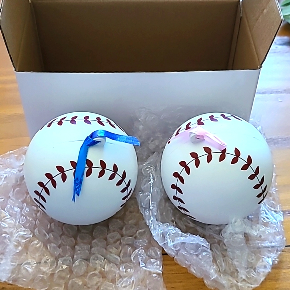 Gender Reveal Baseballs